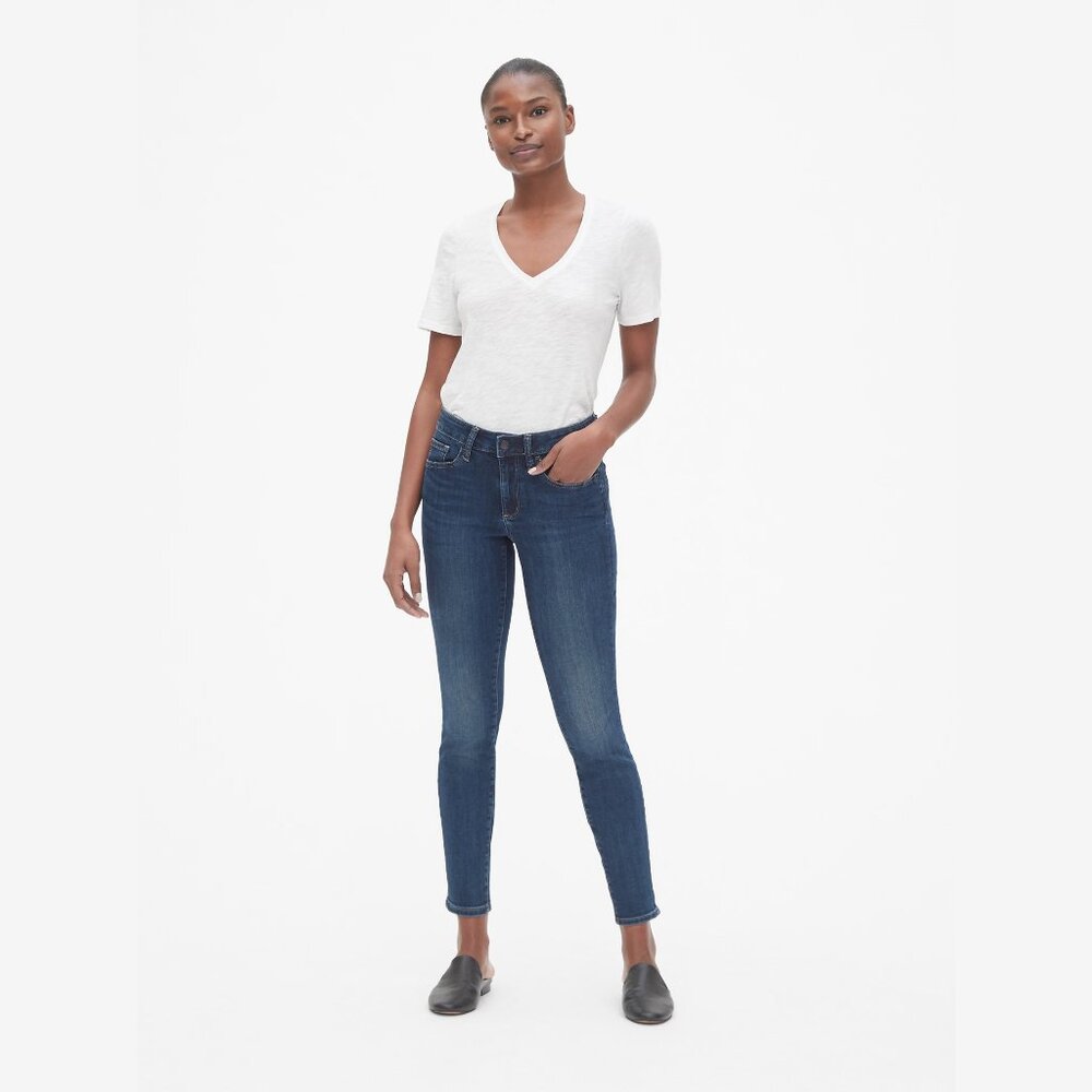 GAP Curvy True Skinny Mid Rise 14 Short NWT
